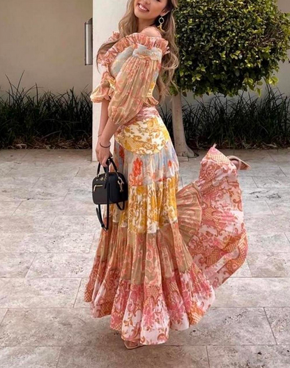 Zimmermann Postcard Pleated Skirt & Top Set - Size 1
