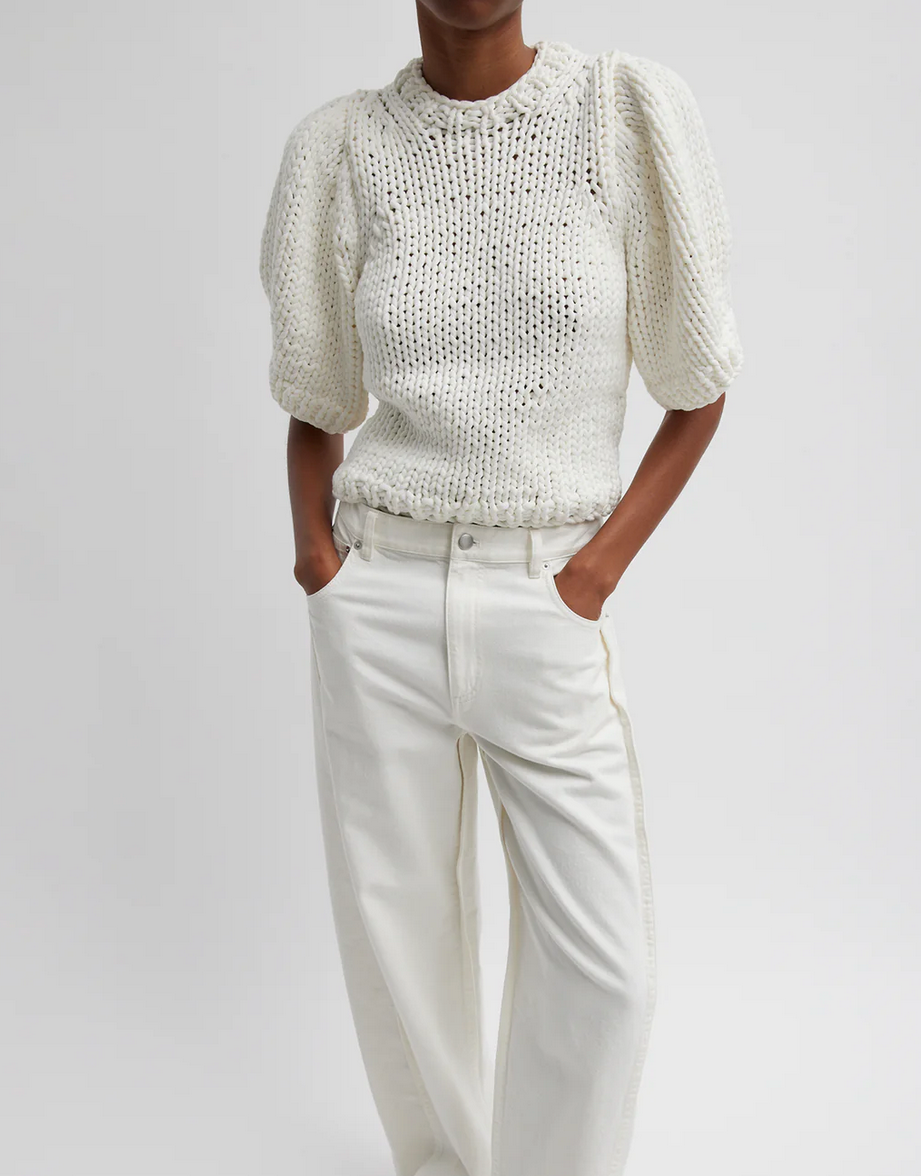 Tibi Deluxe Yarn Mini Puff Sweater - Size M (Like New)