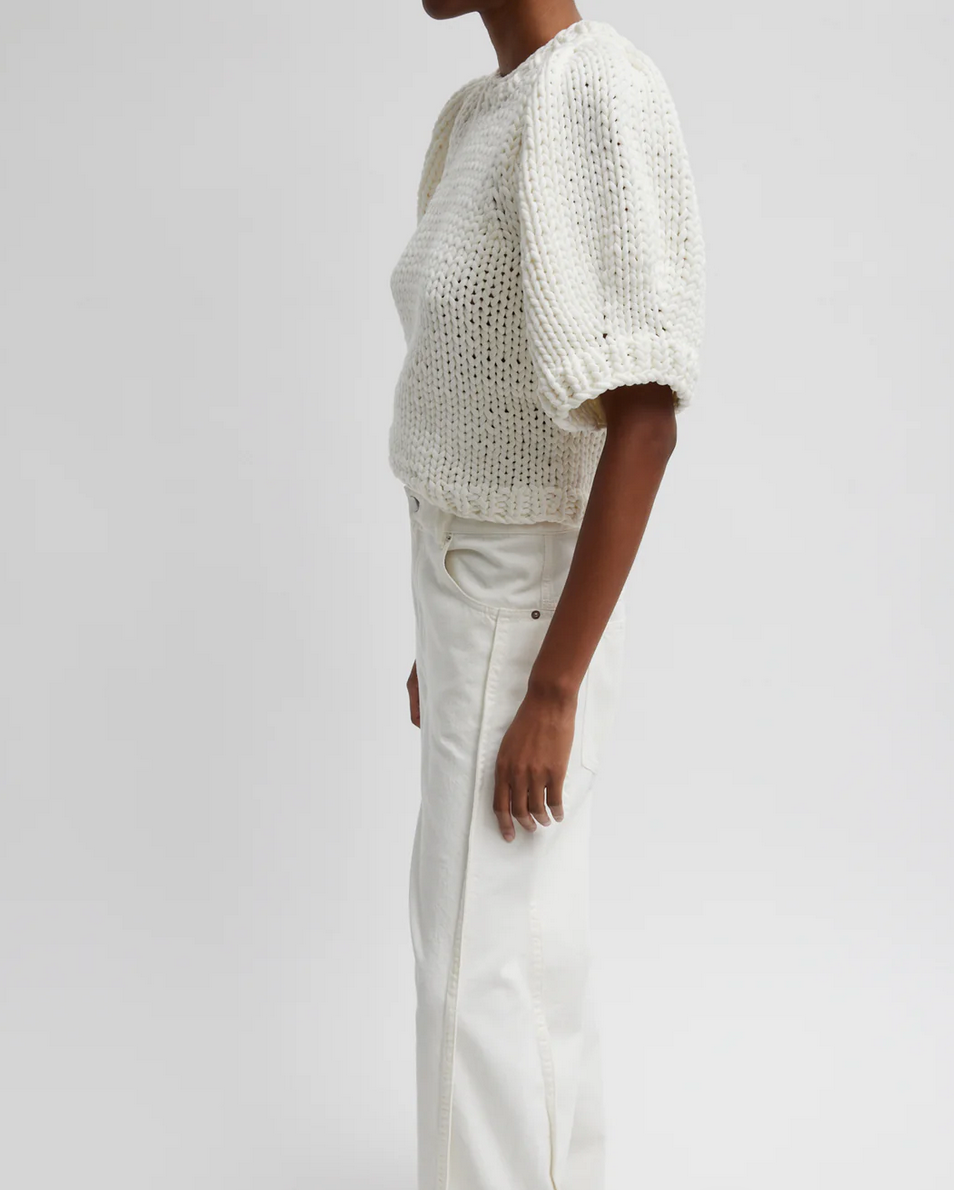 Tibi Deluxe Yarn Mini Puff Sweater - Size M (Like New)