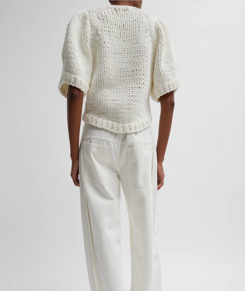Tibi Deluxe Yarn Mini Puff Sweater - Size M (Like New)
