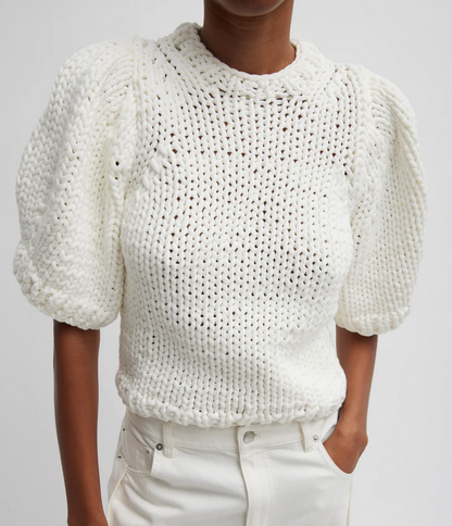 Tibi Deluxe Yarn Mini Puff Sweater - Size M (Like New)