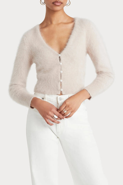Antalya for Husk Cream Crop Cardigan - Size S