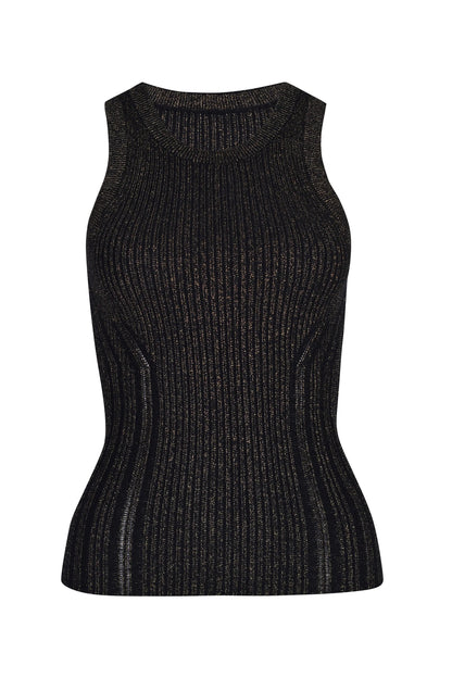 Husk Gold Lurex Tank Top - Size M