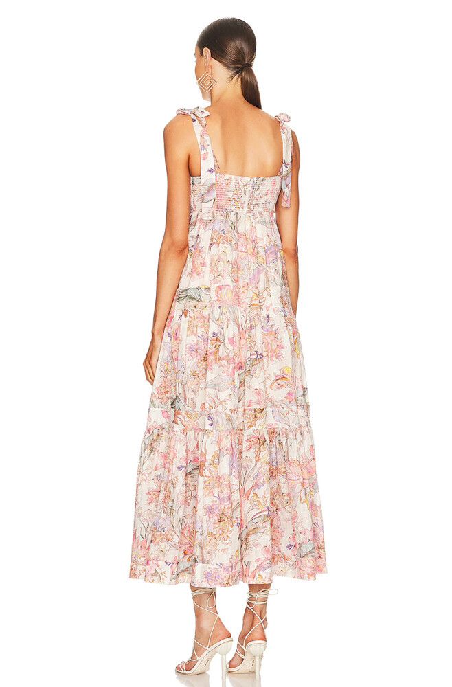 Zimmermann Cira Floral Print Midi Dress Size 2 / AU 12